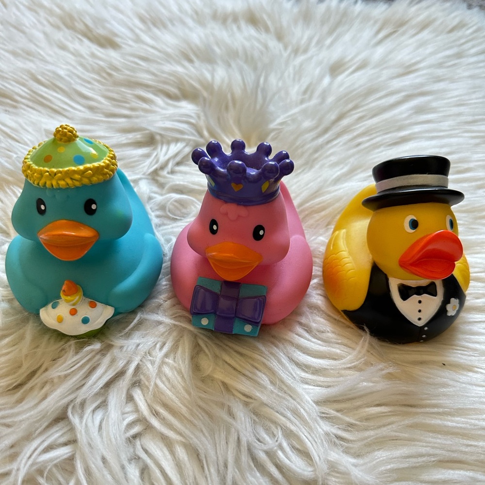 Large “special occasion” rubber duckies (x3)